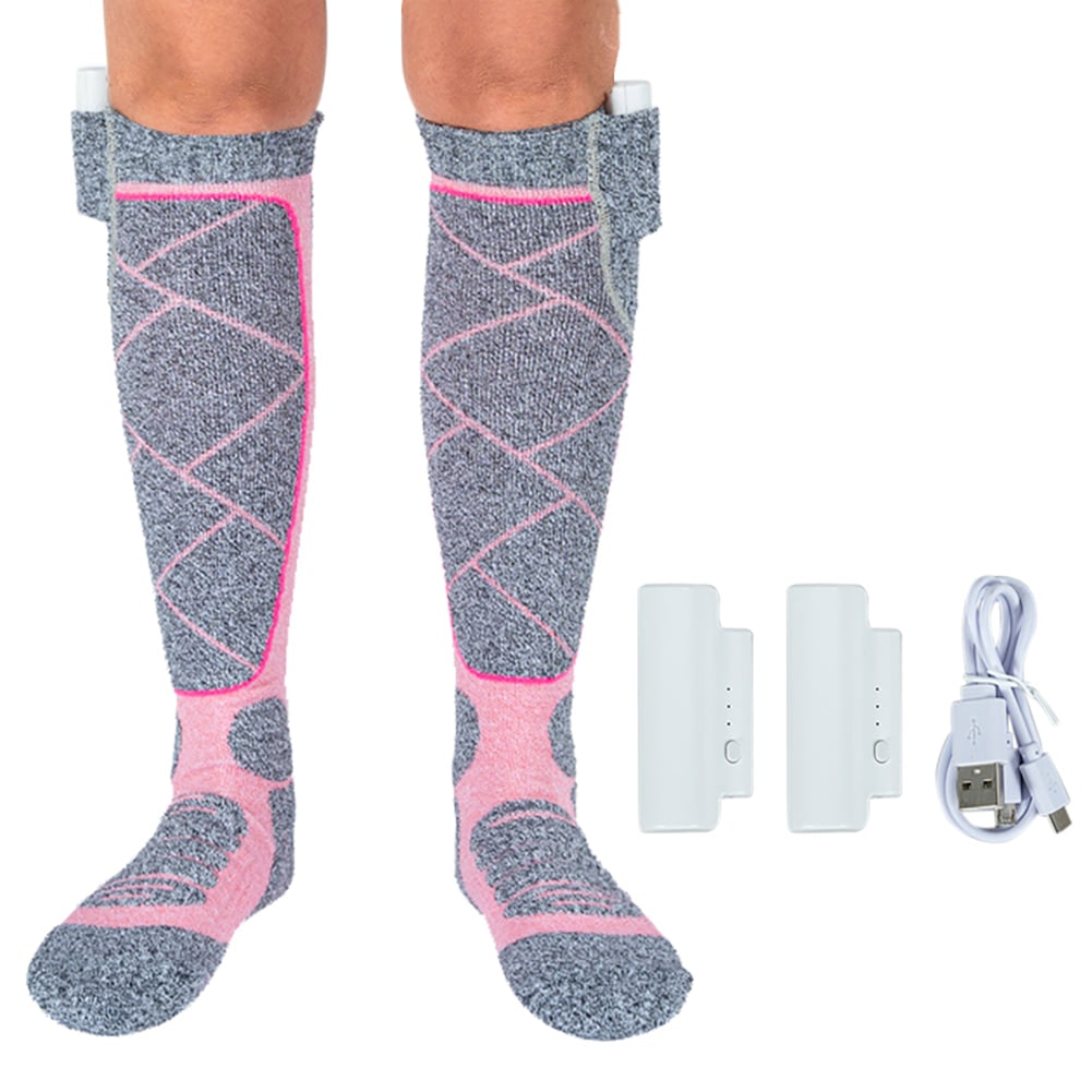 Heated Socks with Rechargeable Battery Operated Warming Technology Thermal Knee-High for Winter - Image 5
