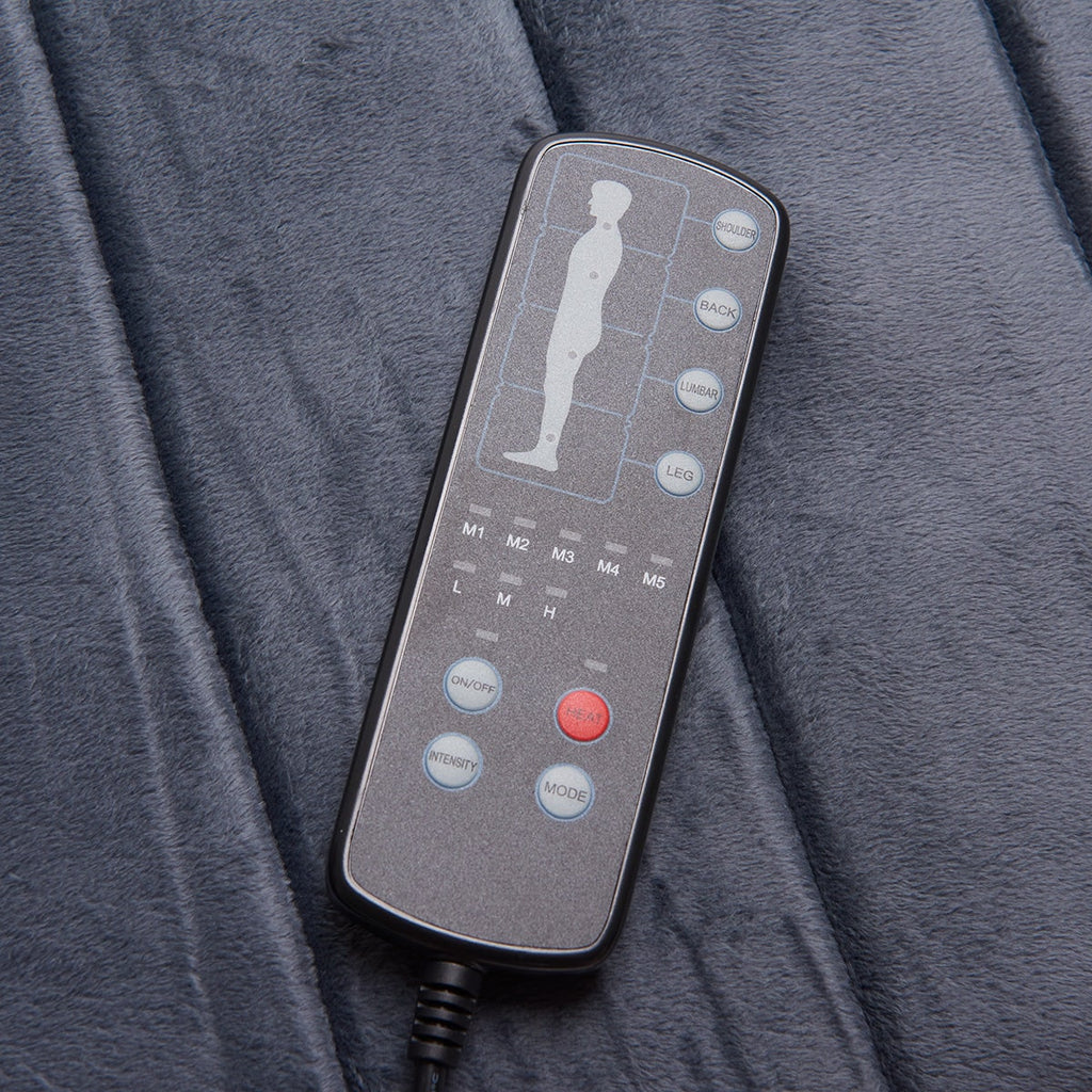 Heated Vibrating Full Body Electric Massage Mat Foldable Portable Wired Remote - Image 3