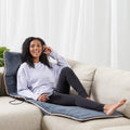 Heated Vibrating Full Body Electric Massage Mat Foldable Portable Wired Remote - Image 6