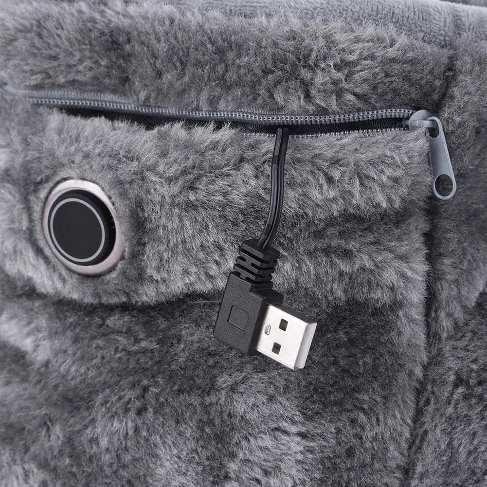 Heated Winter Slippers for and with USB Warming Plush Bootie and Arch Support - Image 6