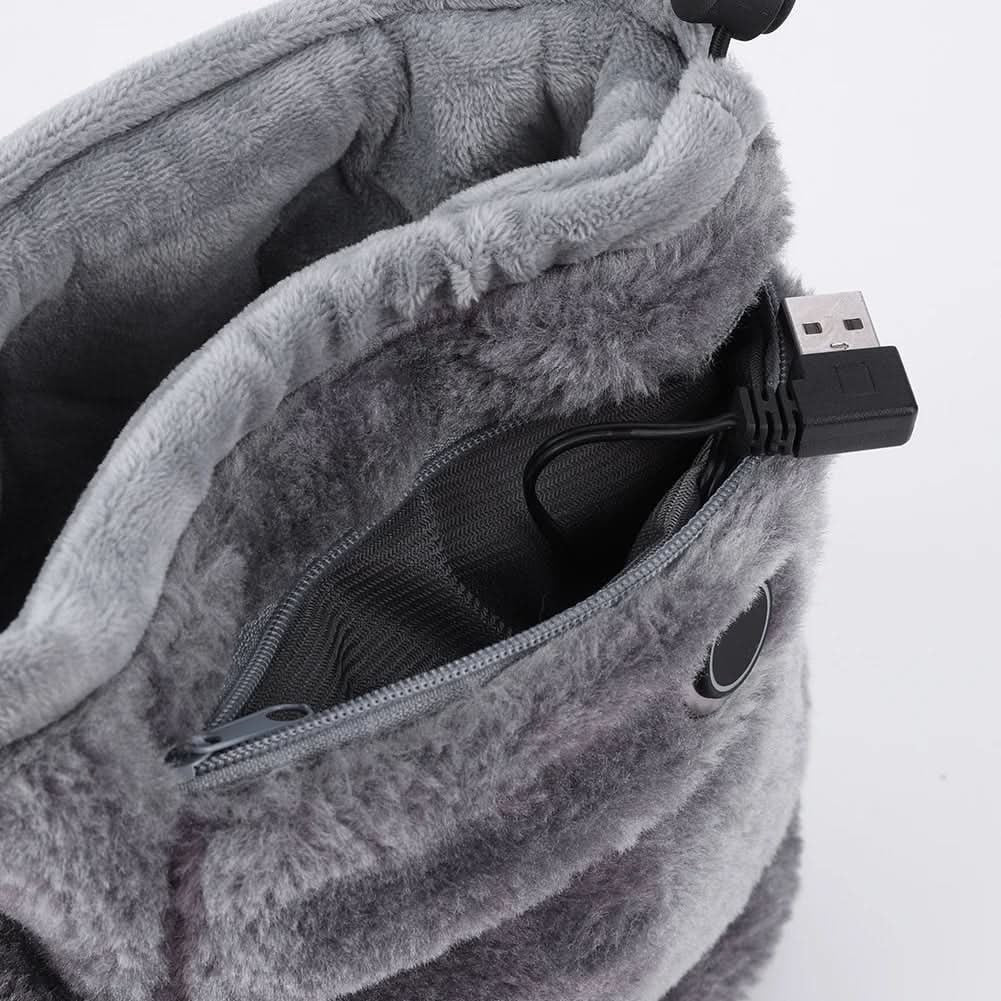Heated Winter Slippers for and with USB Warming Plush Bootie and Arch Support - Image 7