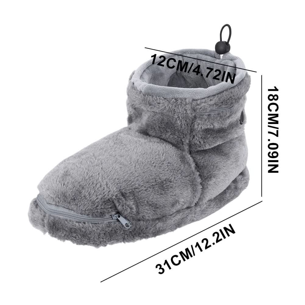 Heated Winter Slippers for and with USB Warming Plush Bootie and Arch Support - Image 8