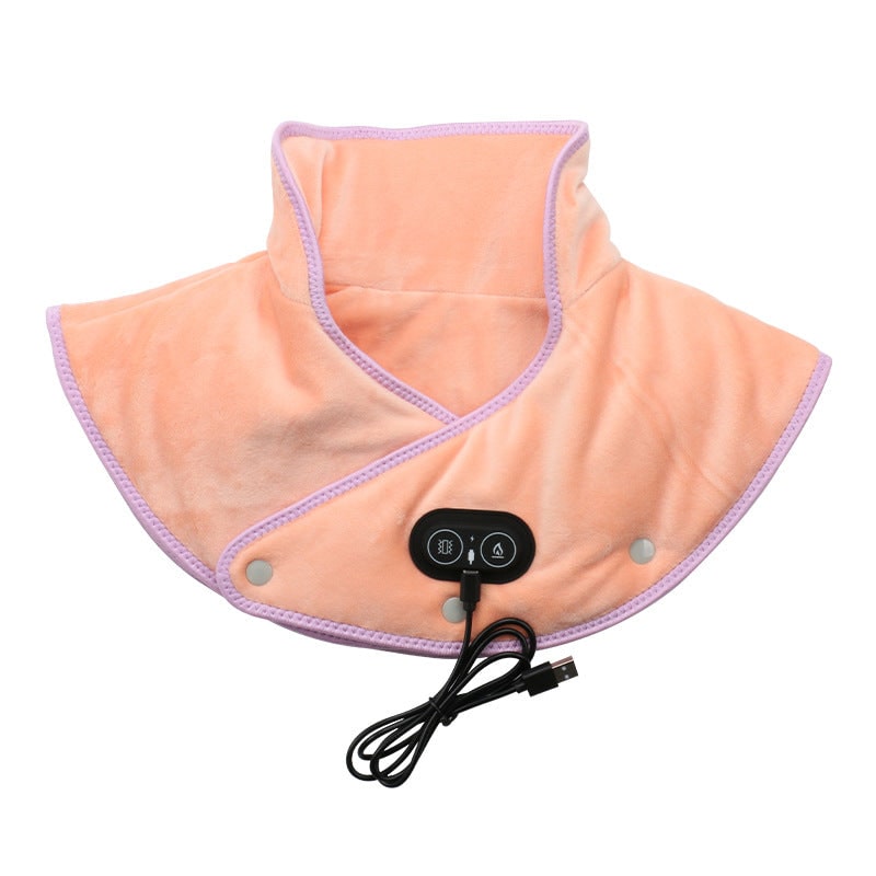 Heating Pad for Neck Shoulder USB Plush Vibration Massage Electric Massager - Image 2