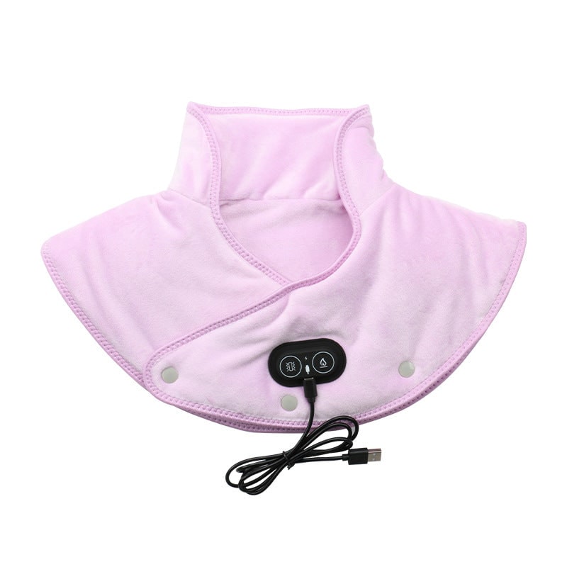 Heating Pad for Neck Shoulder USB Plush Vibration Massage Electric Massager - Image 4