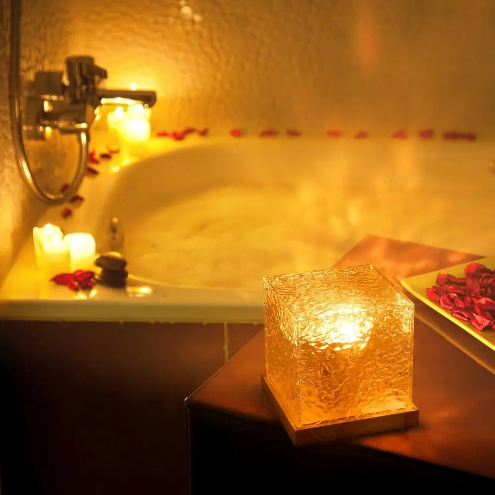 Aurora Cube Lamp Colour‑Changing LED with Prism Glow