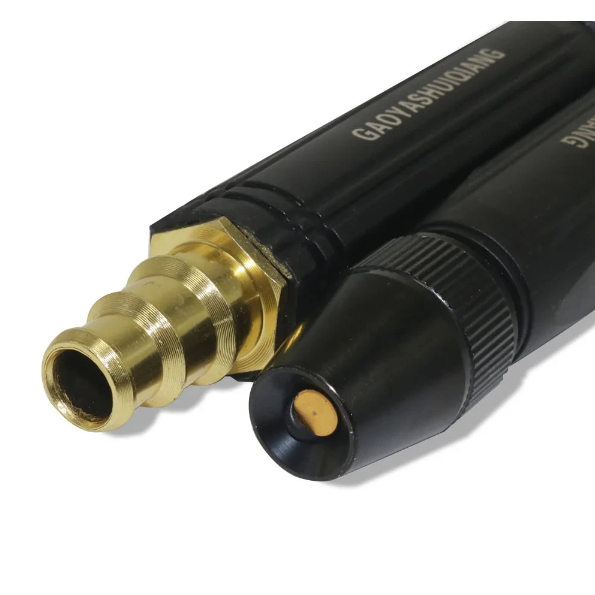 High Pressure Garden Hose Nozzle with Adjustable Spray Tip and Brass Quick-Connect Fitting - Image 5