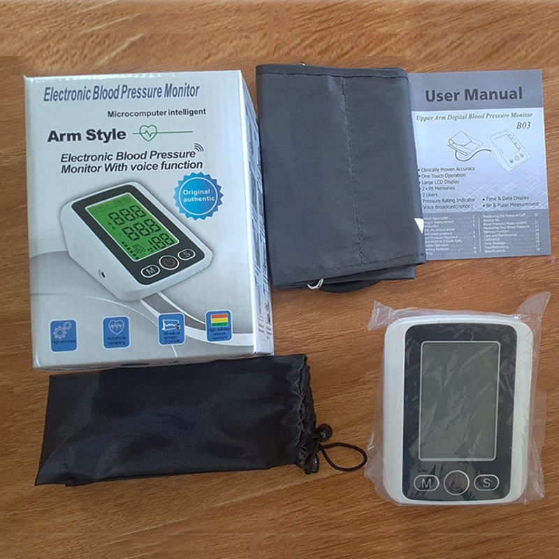 Home Automatic Blood Pressure Monitor with Large Lcd Screen and Upper Arm Cuff - Image 2