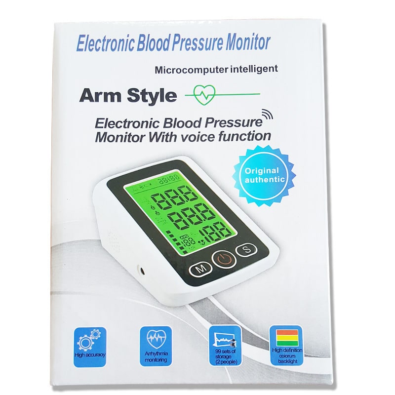 Home Automatic Blood Pressure Monitor with Large Lcd Screen and Upper Arm Cuff - Image 4