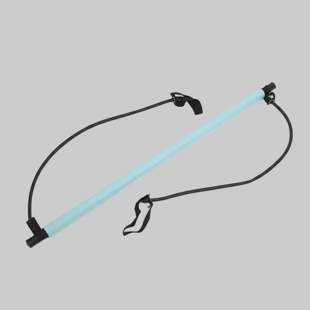 Home Pilates Equipment Bar Kit Portable Foldable Resistance Bands Foot Loops - Image 11