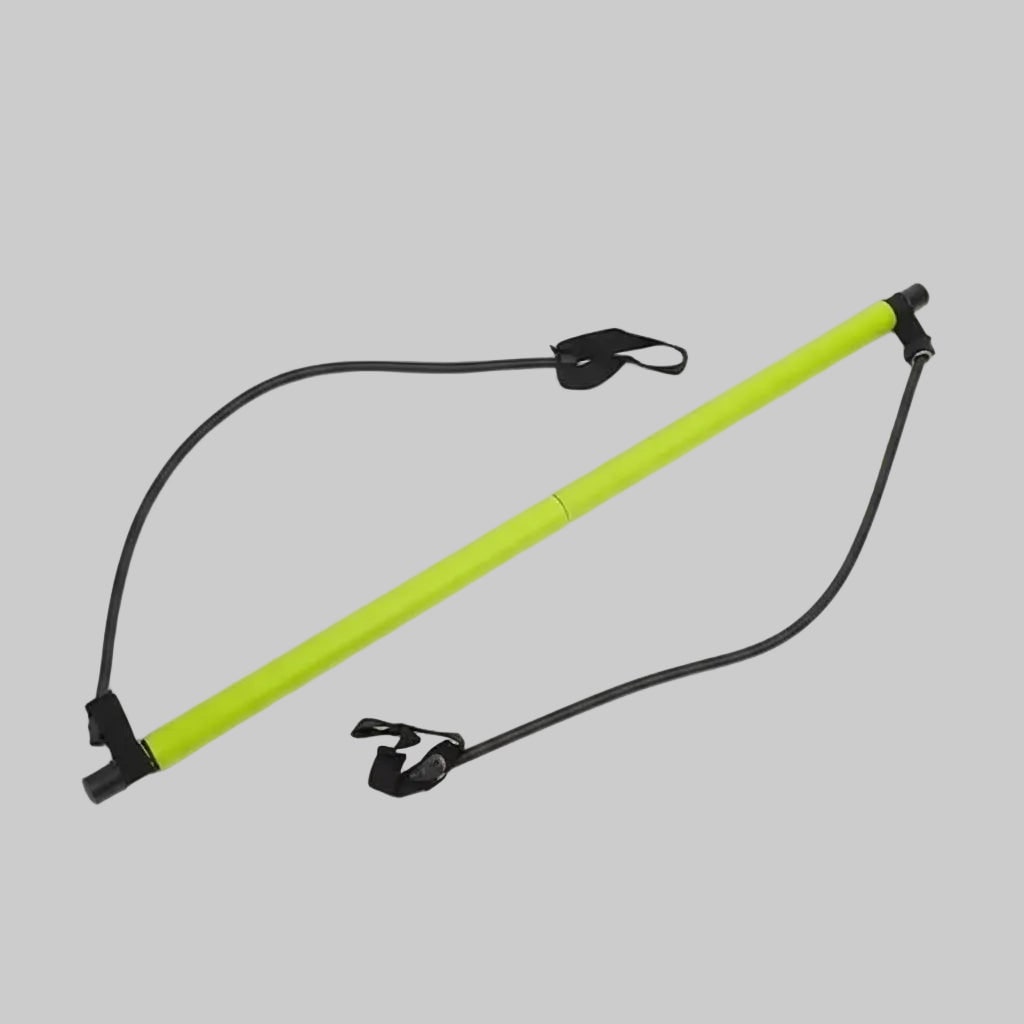Home Pilates Equipment Bar Kit Portable Foldable Resistance Bands Foot Loops - Image 7