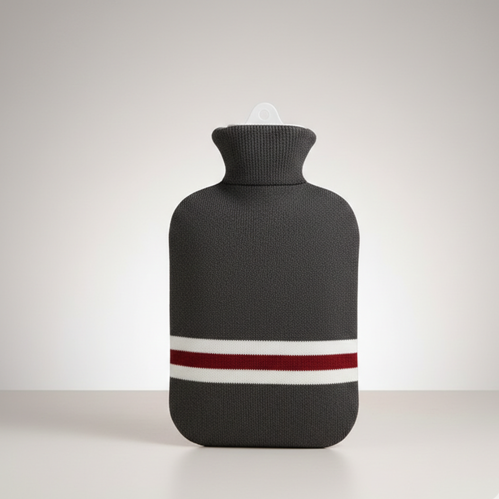 Hot Water Bottle Knitted Cover Striped Portable Travel - Image 17