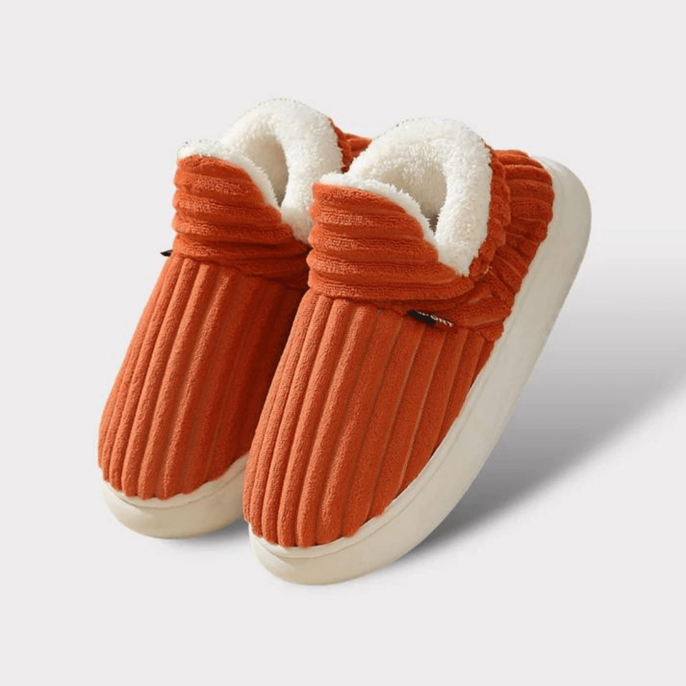 House Slippers Boots Bootie Corduroy Sherpa Fleece Slip Non - Image 10
