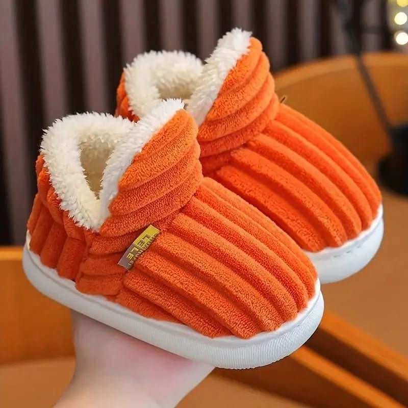 House Slippers Boots Bootie Corduroy Sherpa Fleece Slip Non - Image 15