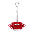 Hummingbird Feeder with Clear Reservoir and Raised Diamond Ports for Homemade Nectar - Image 8