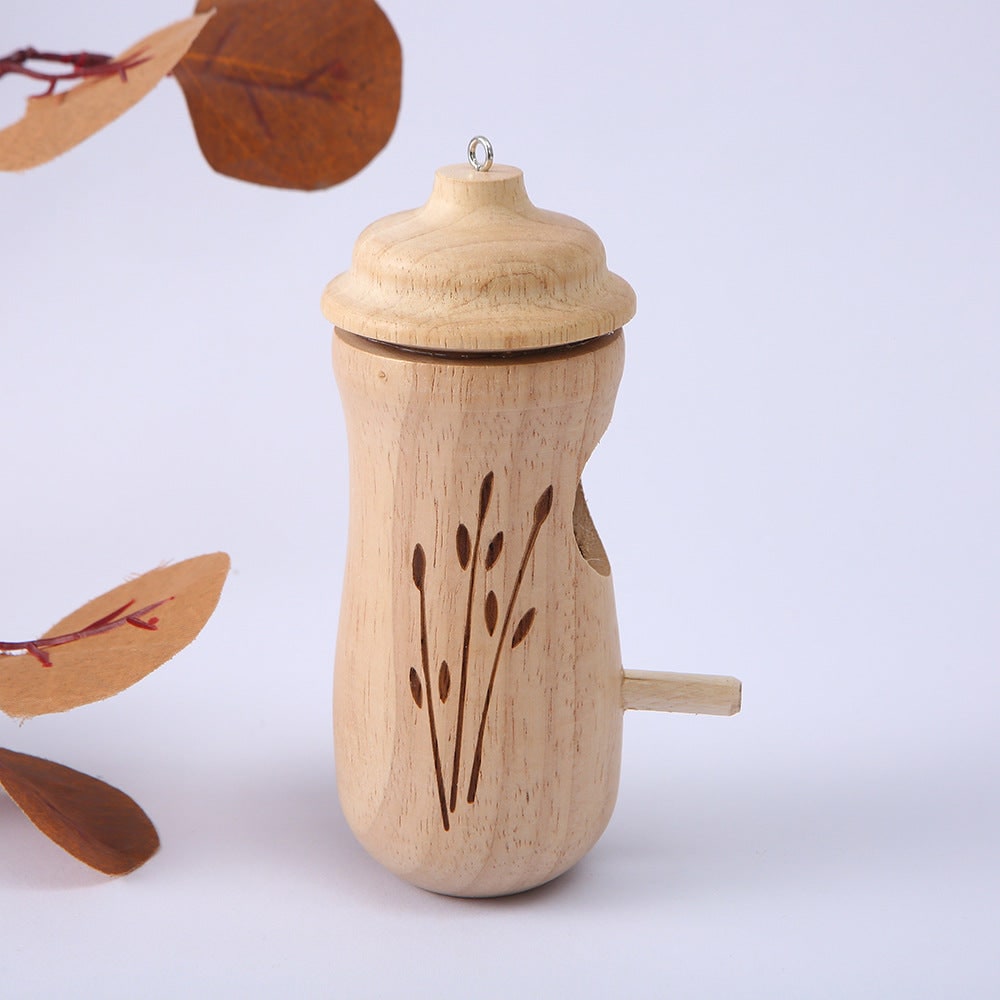 Hummingbird House Wooden Nesting Box Mini Carved Hanging Garden Outdoor - Image 8
