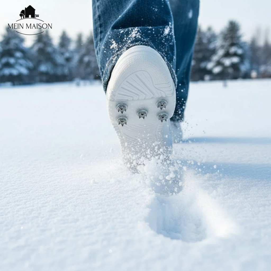 Ice Cleats with Metal Spikes and Slip-On Silicone Design for Winter Traction - Image 6