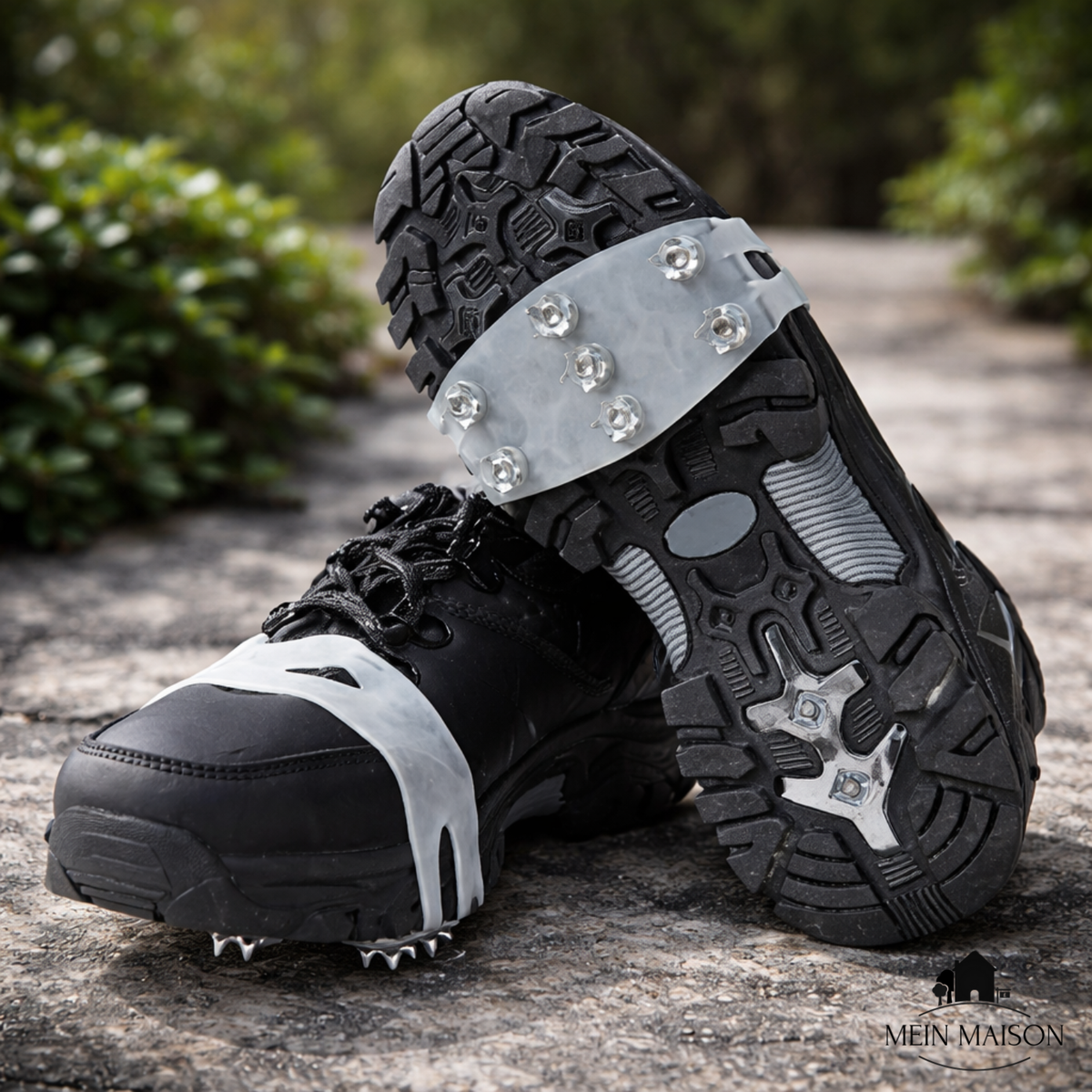 Ice Cleats with Metal Spikes and Slip-On Silicone Design for Winter Traction - Image 7