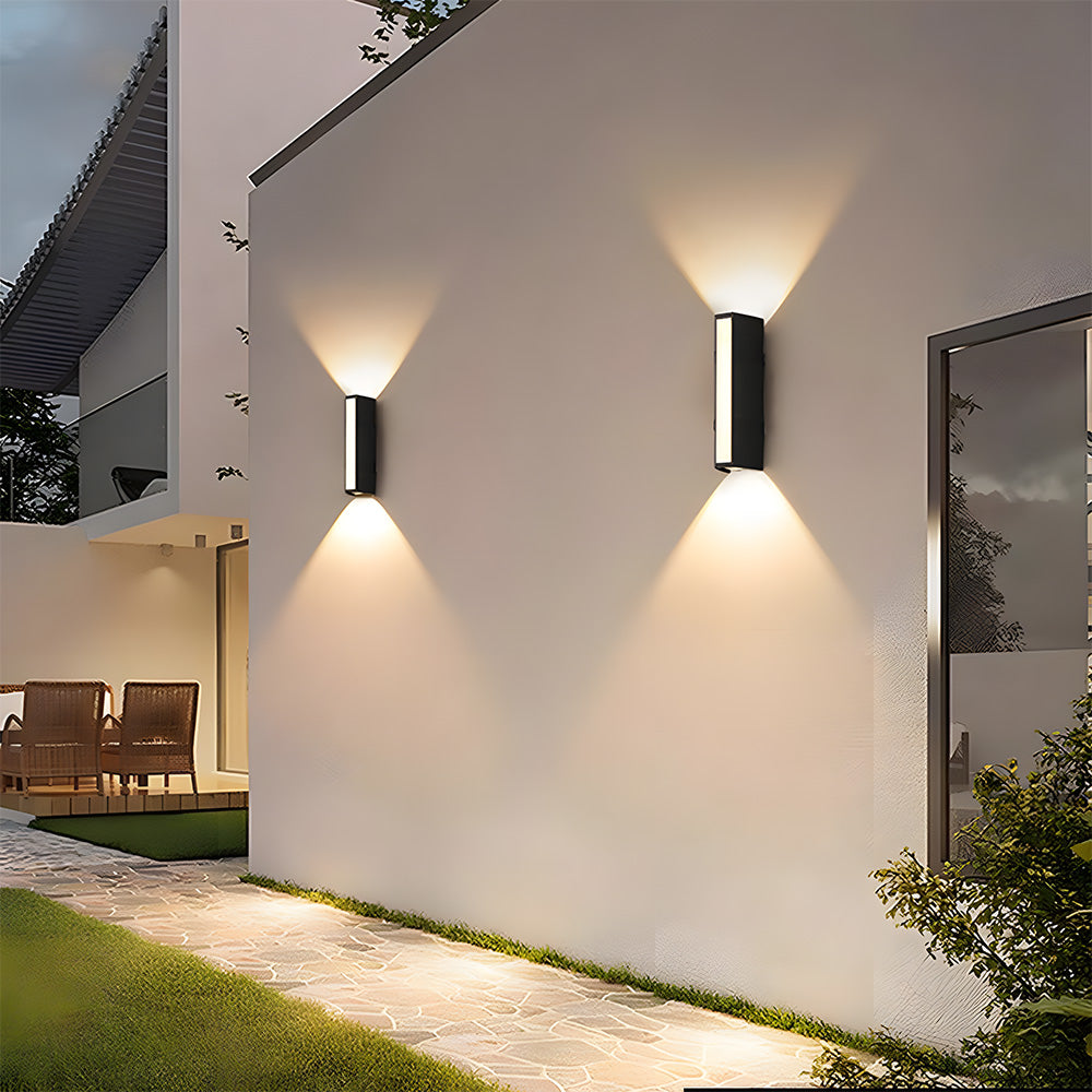 Outdoor Wall Light Contemporary Up Down Exterior Fixture