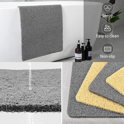 Anti-Slip Shower Mat Quick-Drain Bathroom Floor Mat