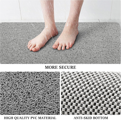 Anti-Slip Shower Mat Quick-Drain Bathroom Floor Mat