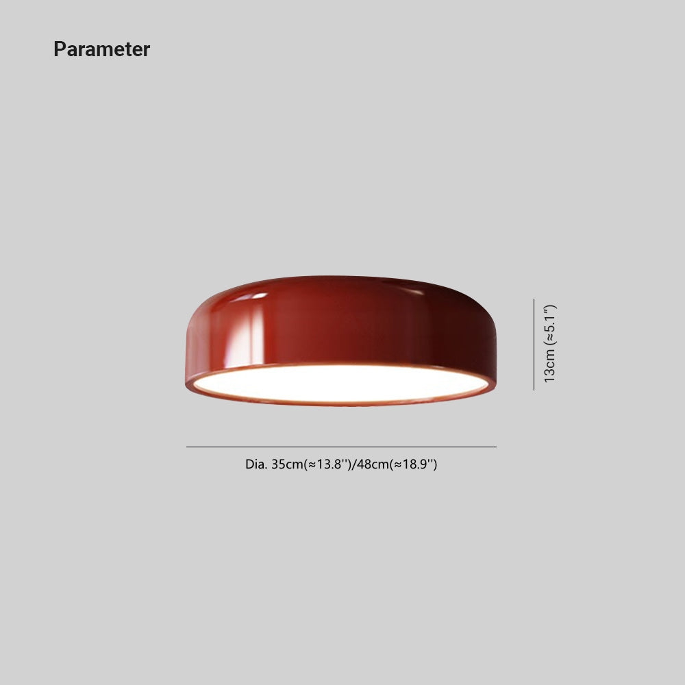 Modern Round LED Ceiling Light with Adjustable Brightness