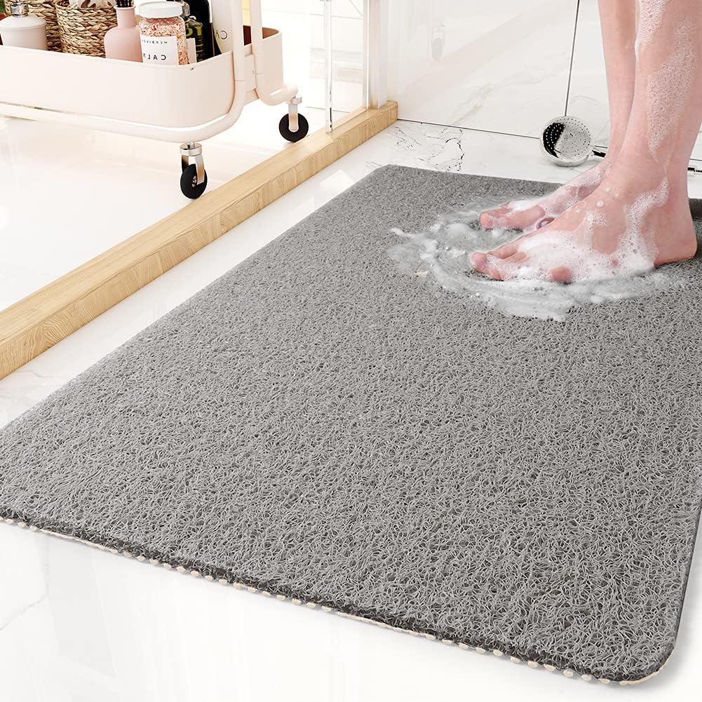 Anti-Slip Shower Mat Quick-Drain Bathroom Floor Mat