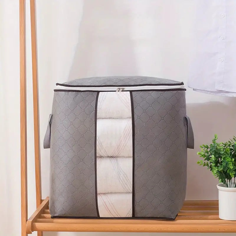 Große Aufbewahrungstasche für Kleiderschrank, staubdichter Organizer für Bettwäsche und Kleidung