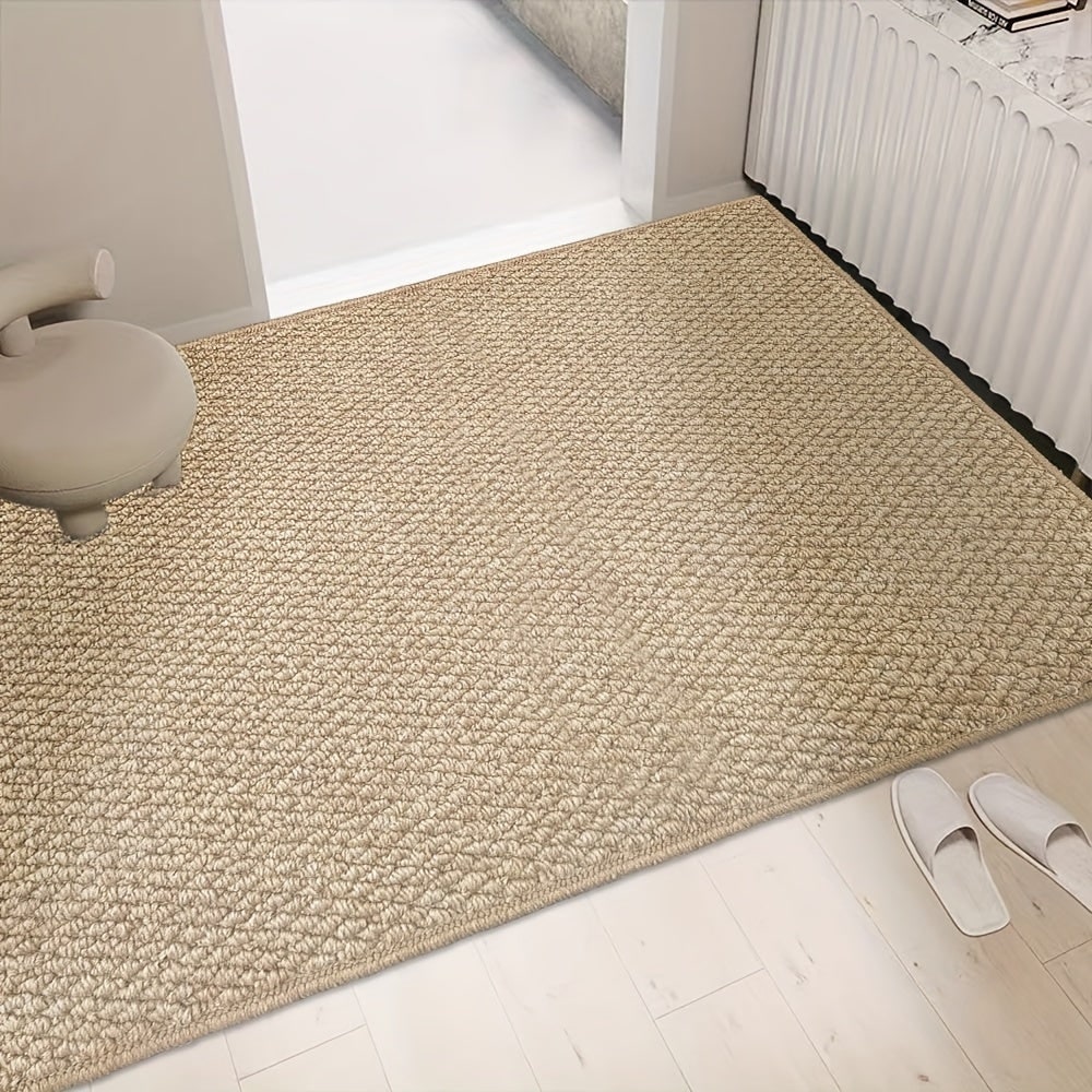 Indoor Doormat for Entryway with Absorbent Woven Texture and Non-Slip Backing Front Door Rug - Image 1