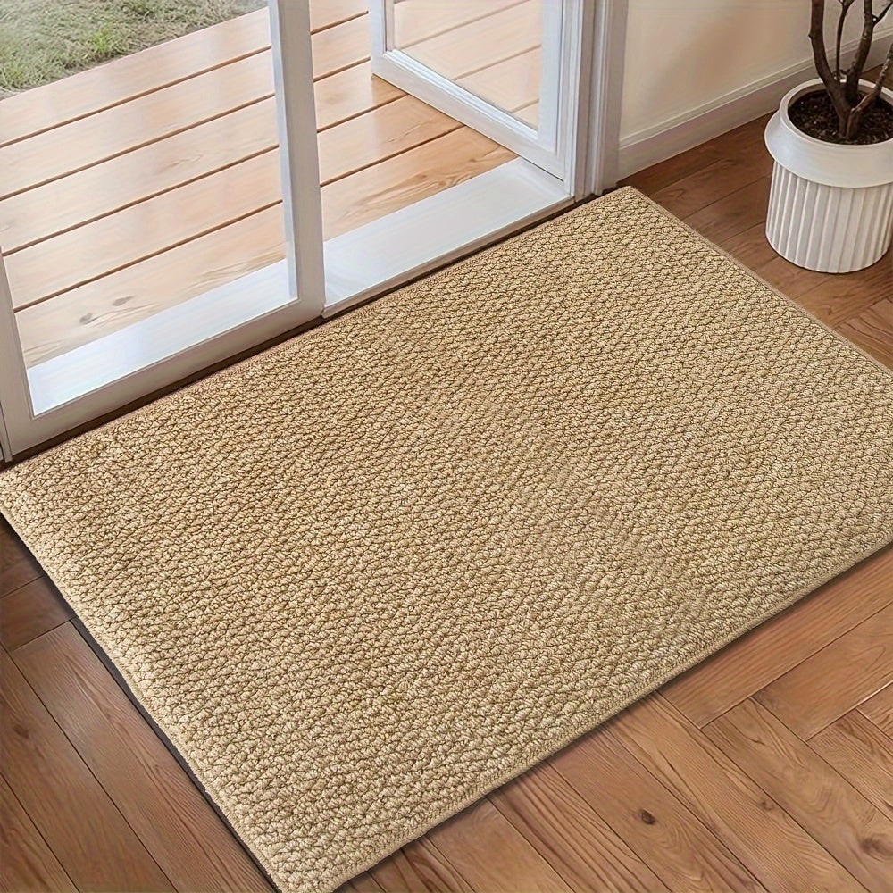 Indoor Doormat for Entryway with Absorbent Woven Texture and Non-Slip Backing Front Door Rug - Image 8