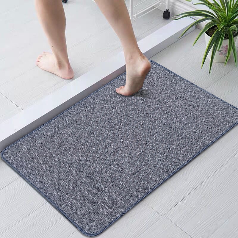 Indoor Doormat with Textured Woven Surface and Rounded Corners for Entryway Rugs - Image 1