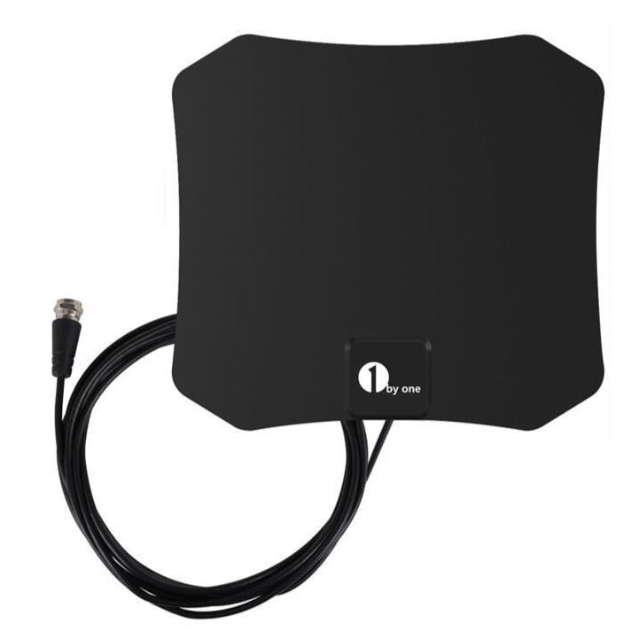 Indoor TV Antenna Digital Hdtv Flat Coaxial Cable Wall Mount Stick - Image 1