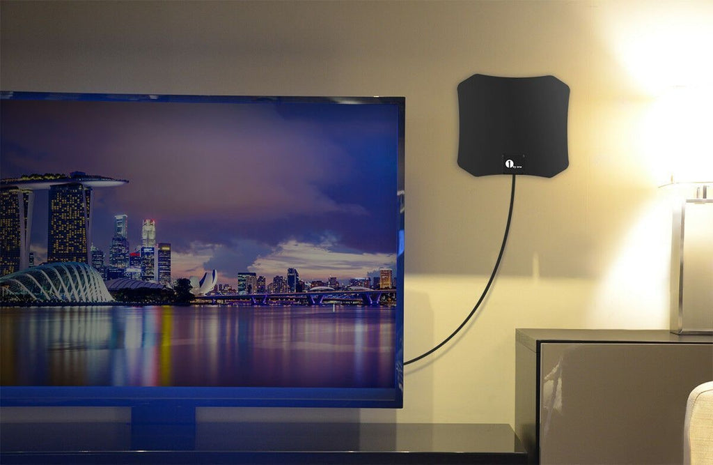 Indoor TV Antenna Digital Hdtv Flat Coaxial Cable Wall Mount Stick - Image 4