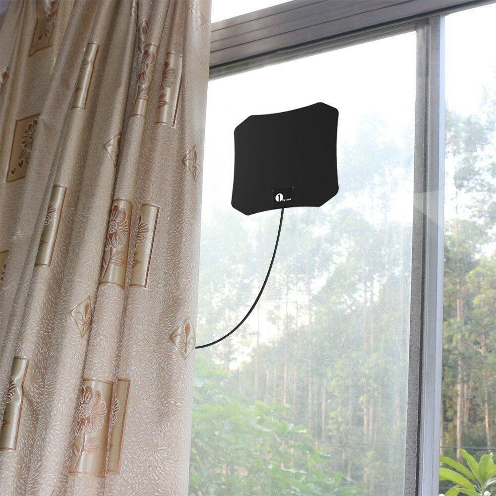 Indoor TV Antenna Digital Hdtv Flat Coaxial Cable Wall Mount Stick - Image 5