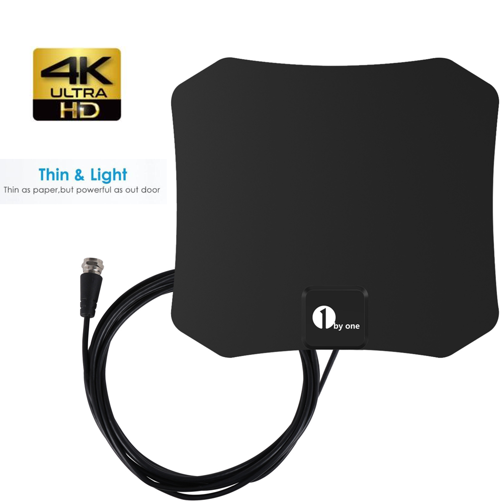 Indoor TV Antenna Digital Hdtv Flat Coaxial Cable Wall Mount Stick - Image 6
