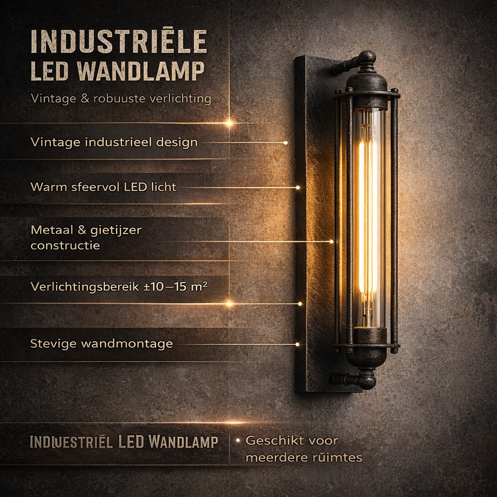 Industrial Wall Sconce with Modern LED Lighting and Vintage Metal Cage Design Wireless - Image 3
