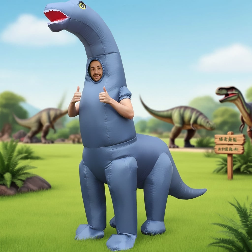 Inflatable Dinosaur Costume Suit and Halloween Party - Image 2