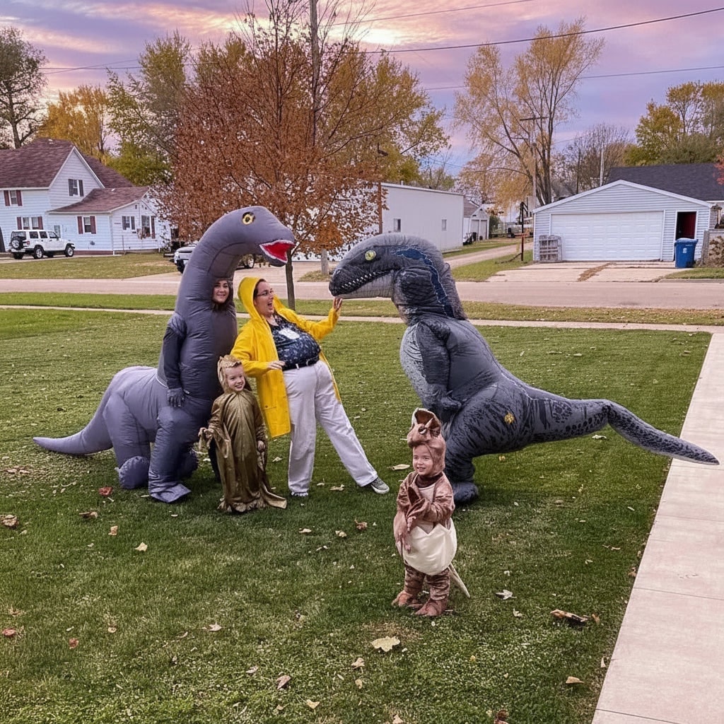 Inflatable Dinosaur Costume Suit and Halloween Party - Image 5