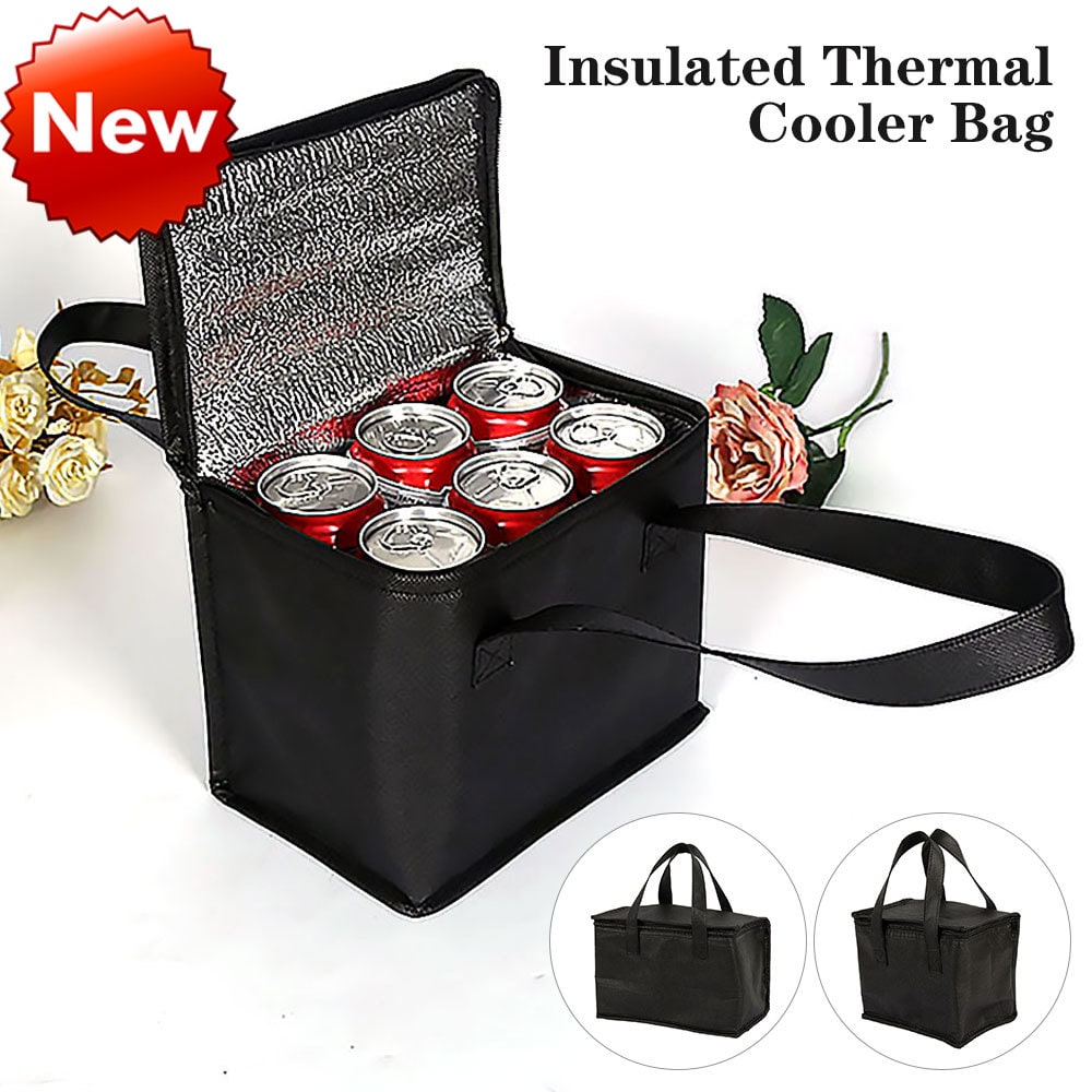 Insulated Lunch Bag Cooler with Thermal Box Zippered Tote Carrier with Dual Handles - Image 7