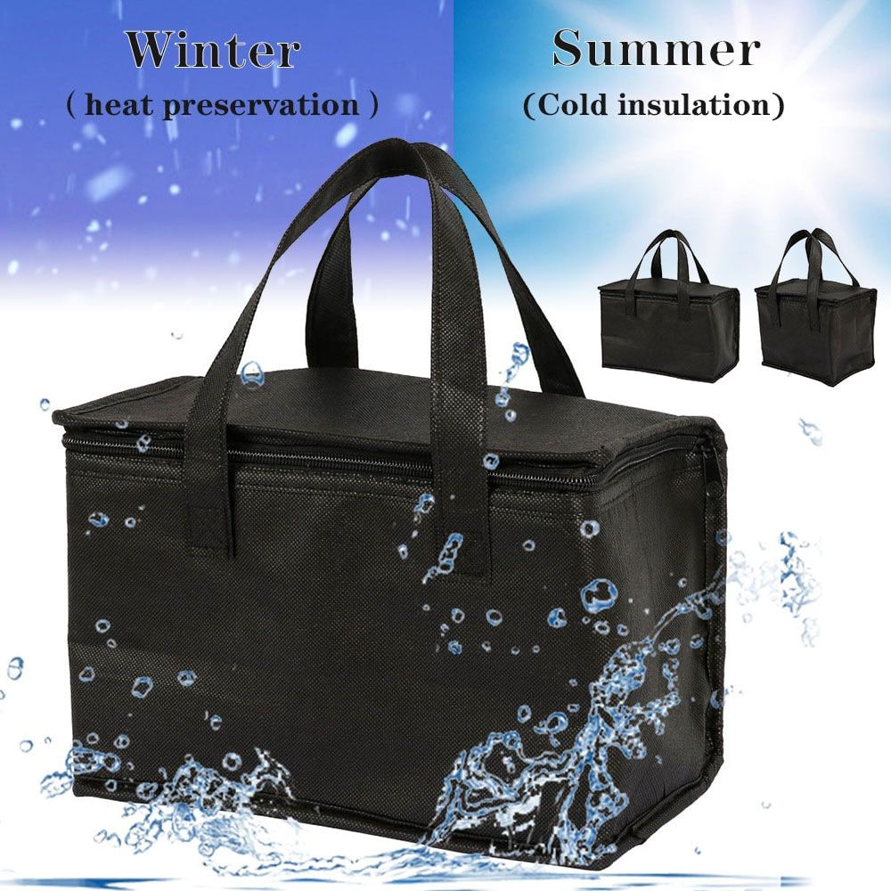 Insulated Lunch Bag Cooler with Thermal Box Zippered Tote Carrier with Dual Handles - Image 8