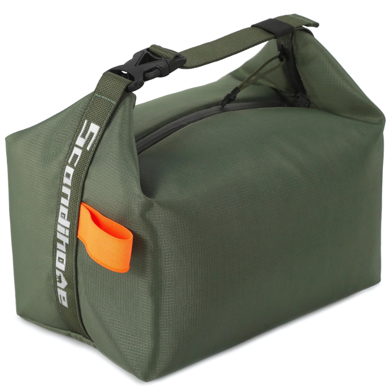Insulated Lunch Bag Portable Roll Top Ripstop Waterproof Buckle Travel For Work - Image 1