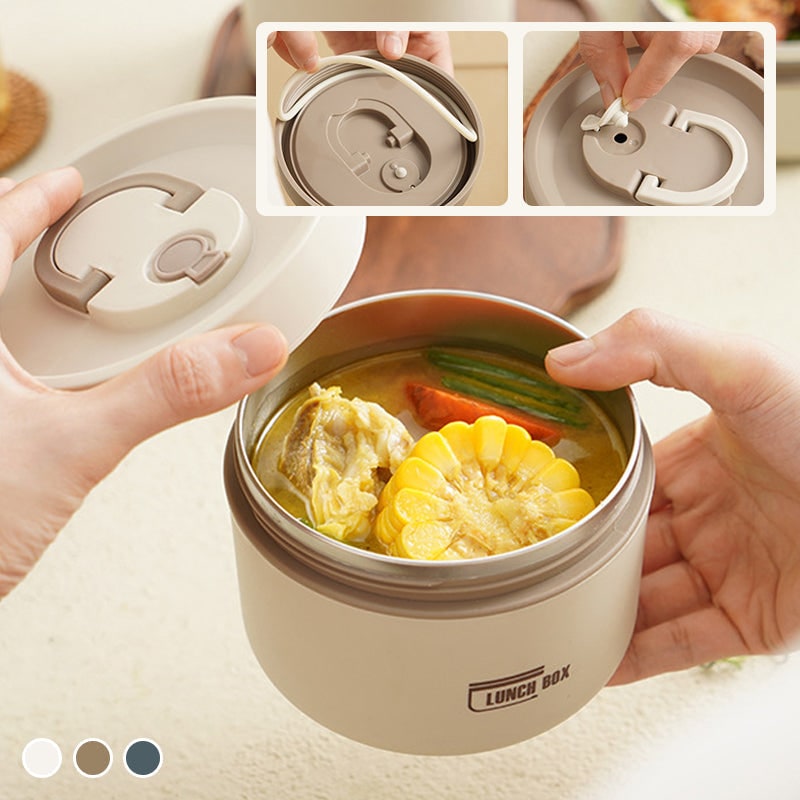 Insulated Lunch Box Bento Stainless Steel Stackable Portable Thermal Container - Image 7