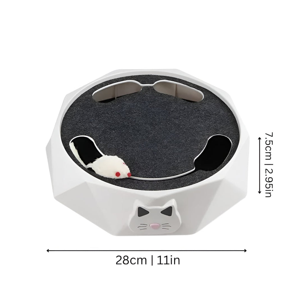 Interactive Cat Toy Motorized Mouse Scratcher Moving Track Chase - Image 5