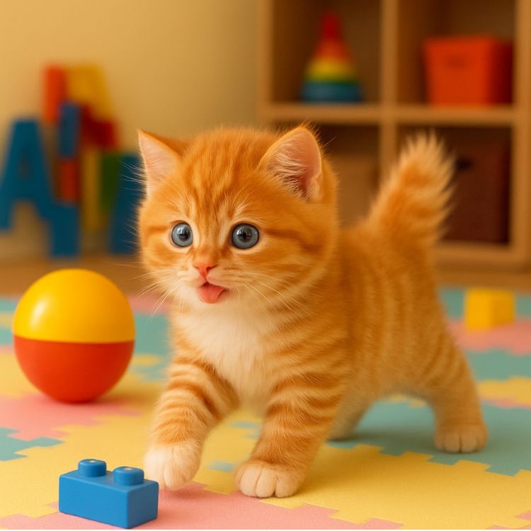 Interactive Cat Toy Robot with Soft Plush Fur Walking and Meowing Electronic Pet Kitten - Image 4