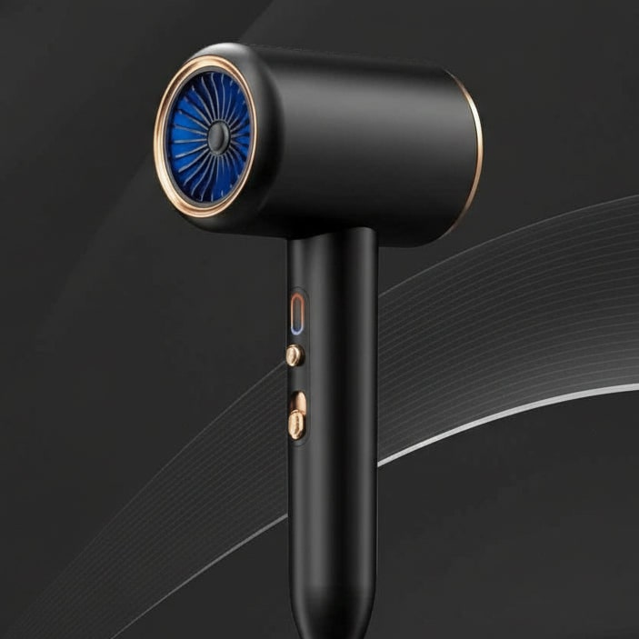 Ionic Professional Hair Dryer with Concentrator Nozzle and Fast Drying Diffuser - Image 2