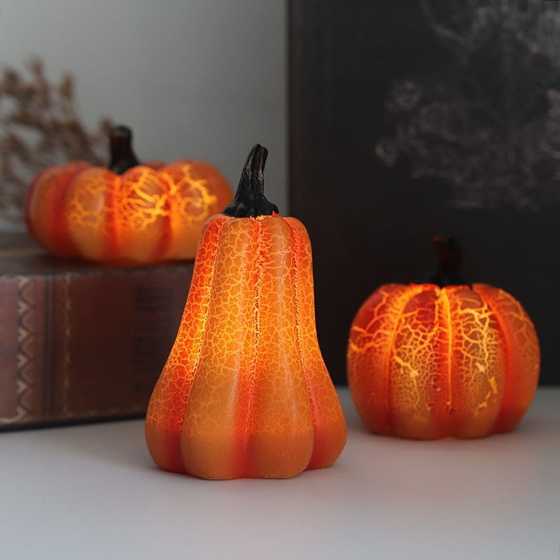 Jack O Lantern Pumpkin LED Lights with Battery Operated Mini Halloween Decorations - Image 12