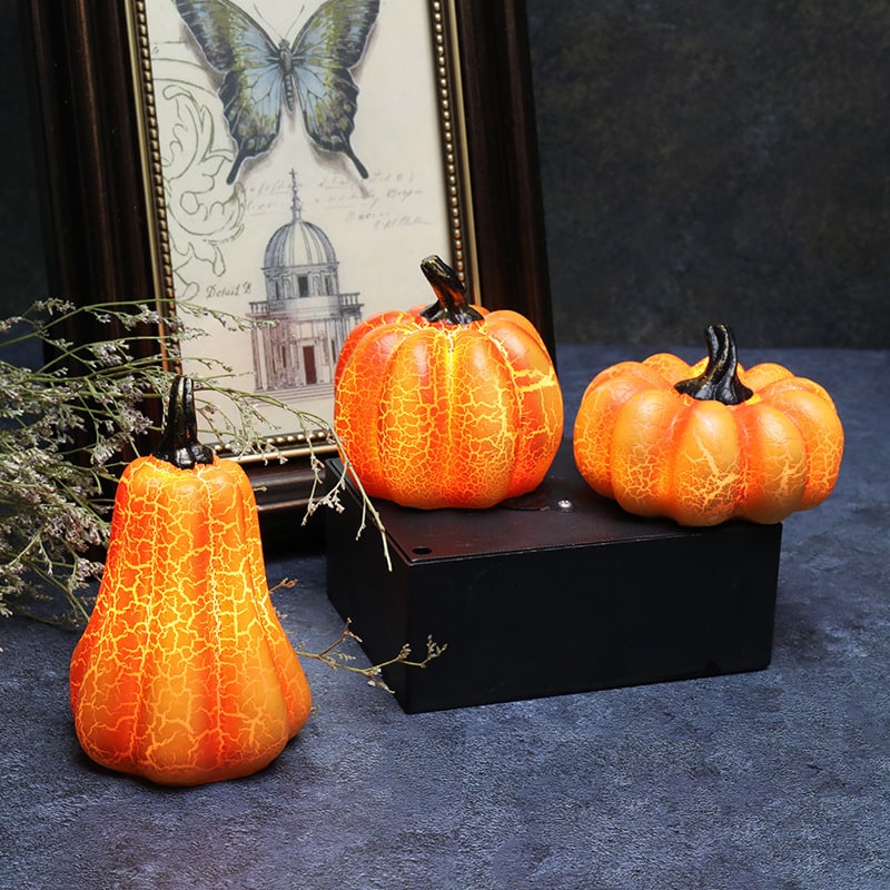 Jack O Lantern Pumpkin LED Lights with Battery Operated Mini Halloween Decorations - Image 13