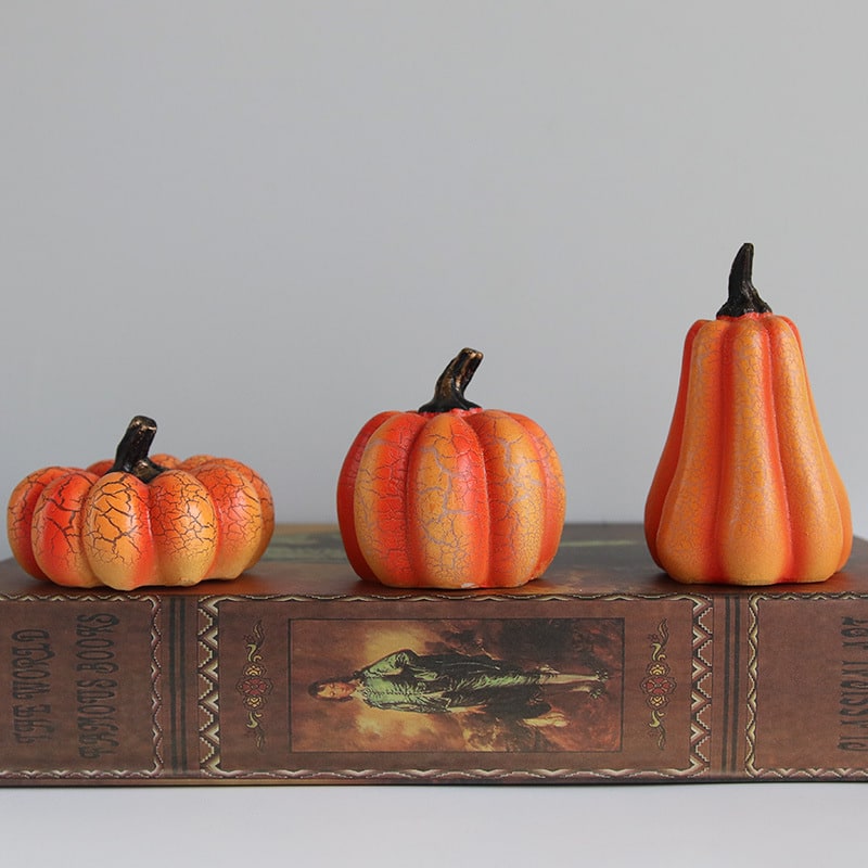 Jack O Lantern Pumpkin LED Lights with Battery Operated Mini Halloween Decorations - Image 15
