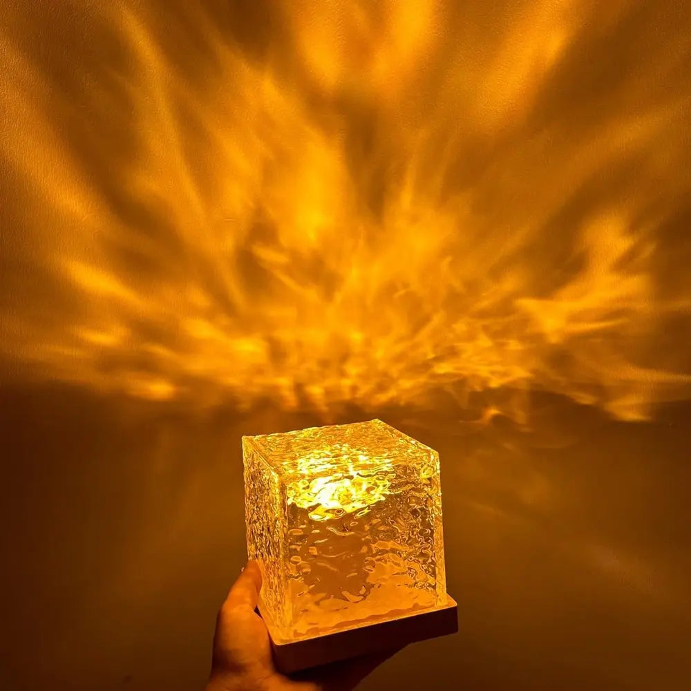 Aurora Cube Lamp Colour‑Changing LED with Prism Glow