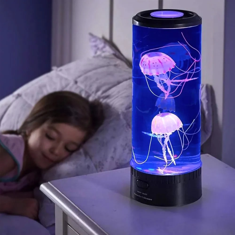 Kids' Color-Changing Jellyfish Lighting Lamp with LED Night Light and Flowing Tentacles Up - Image 1