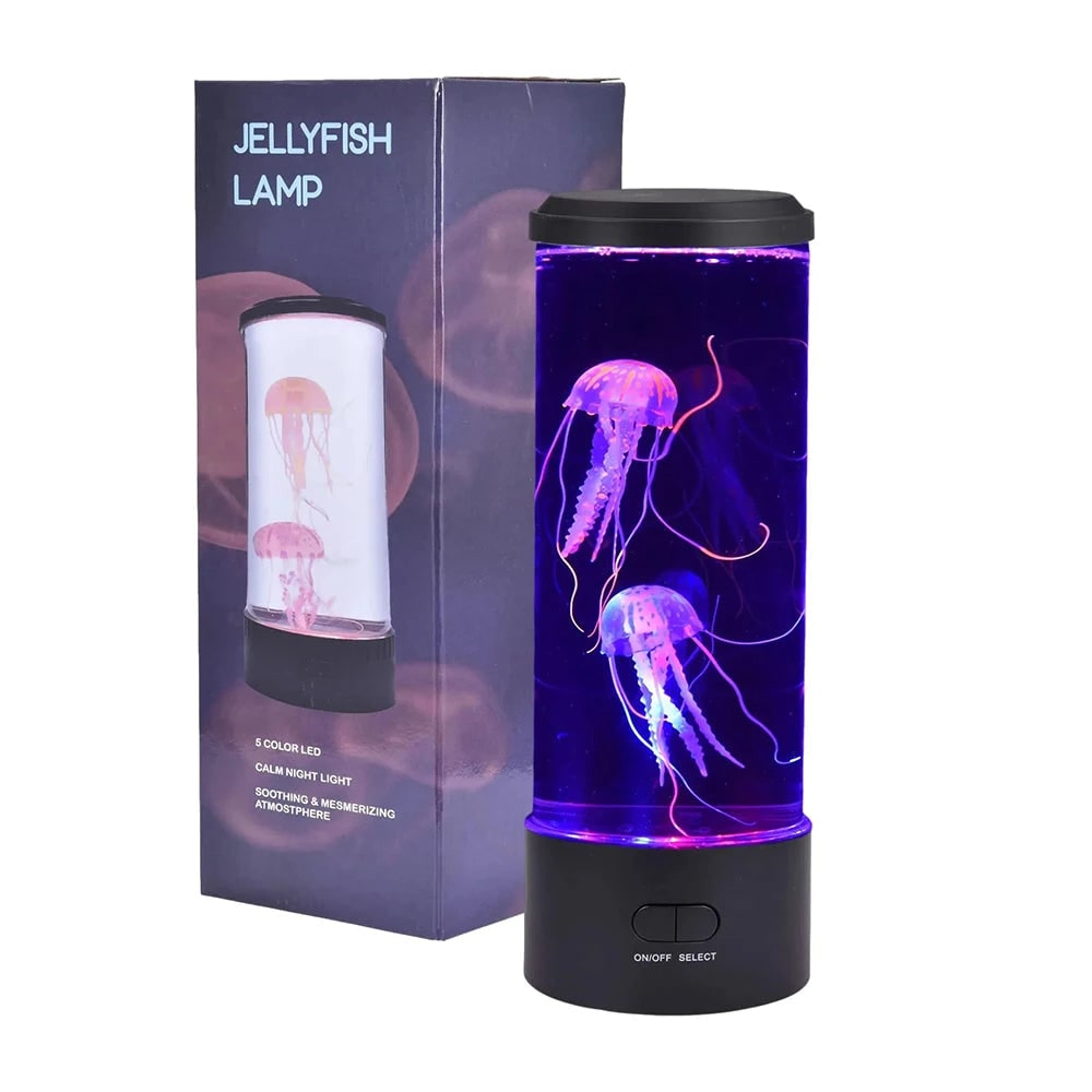Kids' Color-Changing Jellyfish Lighting Lamp with LED Night Light and Flowing Tentacles Up - Image 4